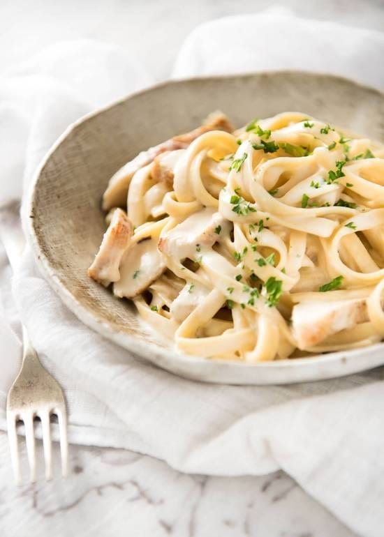 Chicken Fettuccine Alfredo.