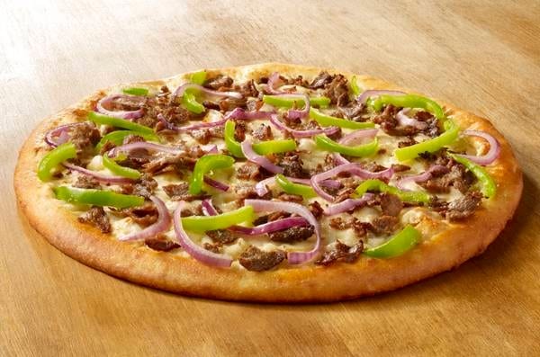 Philly Cheesesteak Pizza.